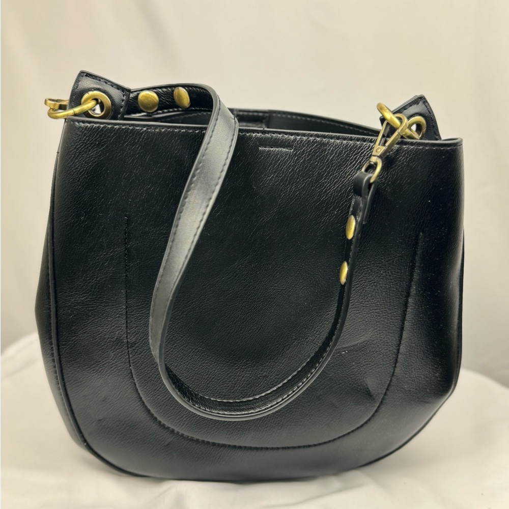 Anthropologie Moon Black Shoulder Bag